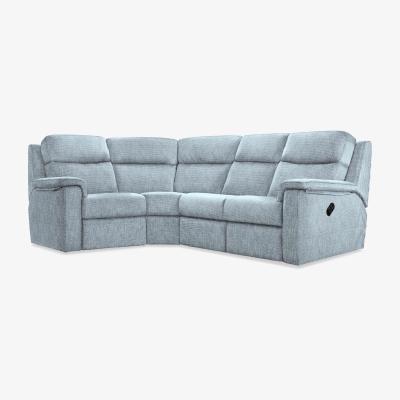 Furniture Village G Plan - Thornbury Fabric Manual Recliner Left Hand Facing Corner Sofa - Libby Sky