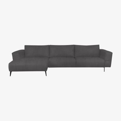 Furniture Village Domicil - Lawson Fabric Left Hand Facing Chaise End Sofa - Pewter