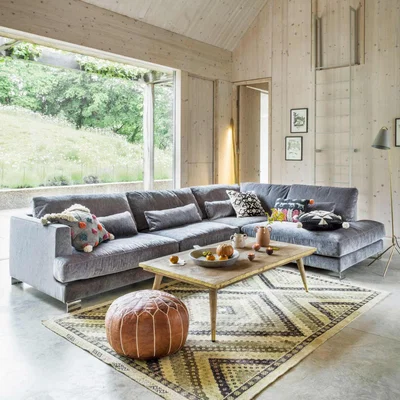 Graham & Green Dakota Armchair - Grey Vintage Velvet