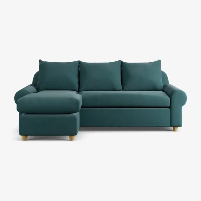 Habitat Habitat Whitby Reversible Chaise Sofa - Teal - Ash Leg