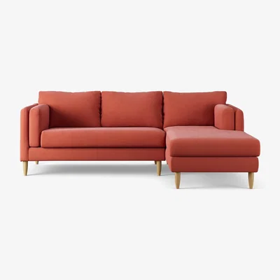 Habitat Habitat Newington Right Hand Corner Sofa -  Papaya -Ash Leg