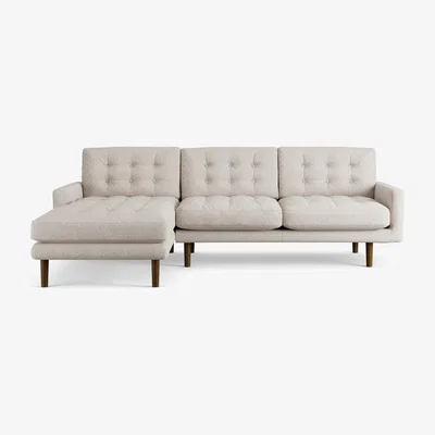 Habitat Habitat Fenner Left Hand Corner Sofa - Natural - Dark Leg