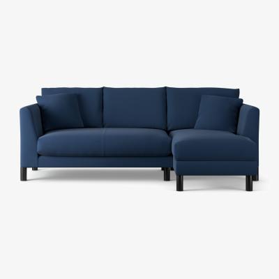 Habitat Habitat Aston Right Hand Corner Sofa - Navy Blue - Black Leg