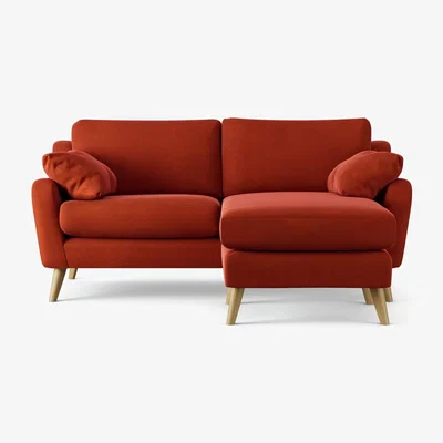 Habitat Habitat Ivor Right Hand Corner Sofa - Burnt Orange-Ash Leg