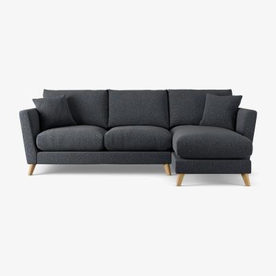 Habitat Habitat Lomond Right Hand Corner Sofa - Charcoal - Ash Leg