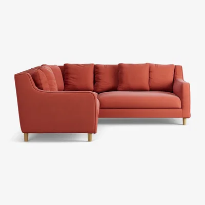 Habitat Habitat Swift Reversible Corner Sofa - Papaya - Ash Leg