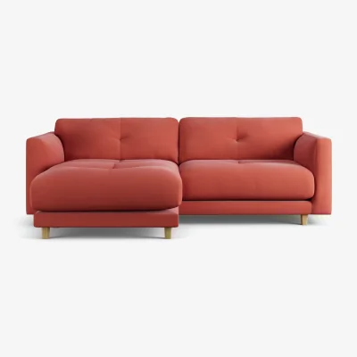 Habitat Habitat Emely Reversible Chaise Sofa - Papaya - Ash Leg