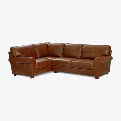 Habitat Habitat Salisbury Right Corner Leather Sofa - Tan