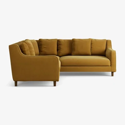Habitat Habitat Swift Reversible Corner Sofa - Gold - Dark Leg