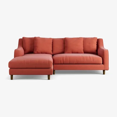 Habitat Habitat Swift Left Hand Corner Sofa - Papaya - Dark Leg