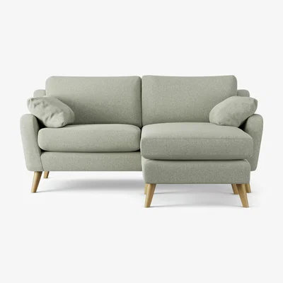 Habitat Habitat Ivor Right Hand Corner Sofa - Sage Green - Ash Leg