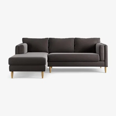 Habitat Habitat Newington Left Hand Corner Sofa - Grey - Ash Leg
