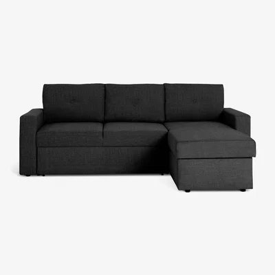 Habitat Habitat Parker Right Hand Chaise Sofa Bed - Charcoal