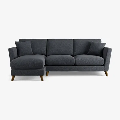 Habitat Habitat Lomond Left Hand Corner Sofa - Charcoal - Dark Leg