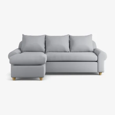 Habitat Habitat Whitby Reversible Chaise Sofa - Grey - Ash Leg