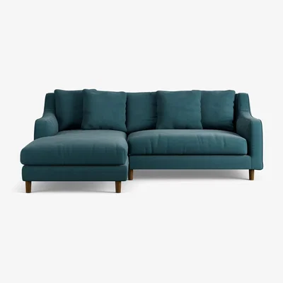 Habitat Habitat  Swift Left Hand Corner Sofa - Teal - Dark Leg