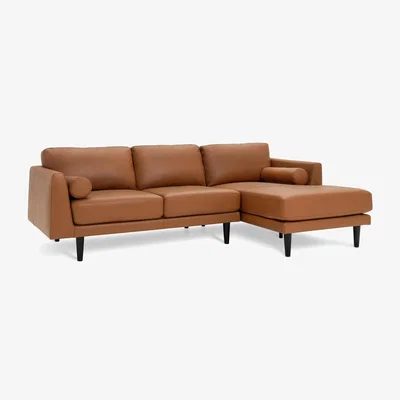 Habitat Habitat Jackson Leather Right Corner Chaise Sofa - Tan