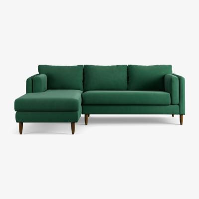 Habitat Habitat Newington Left Hand Corner Sofa - Green - Dark Leg