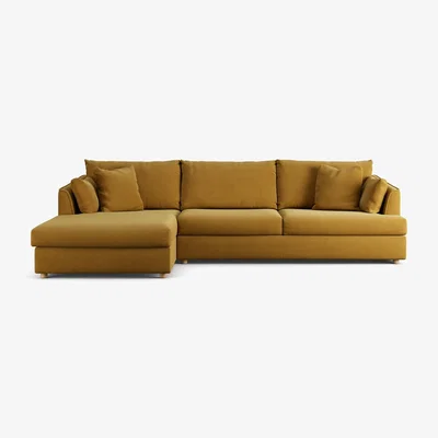 Habitat Habitat Holmfirth Left Hand Corner Sofa - Gold