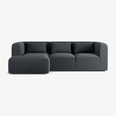 Habitat Habitat Lars Left Hand Corner Sofa - Charcoal - Ash Leg