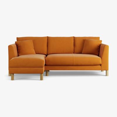 Habitat Habitat Aston Left Hand Corner Sofa - Orange - Ash Leg