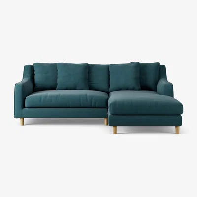 Habitat Habitat Swift Right Hand Corner Sofa - Teal - Ash Leg