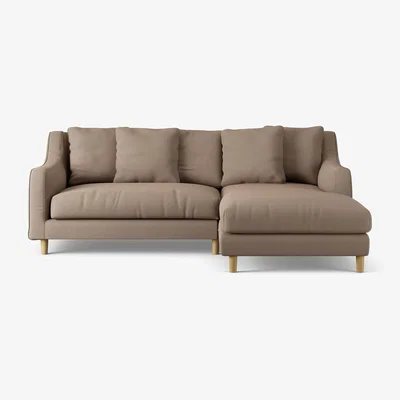 Habitat Habitat Swift Right Hand Corner Sofa - Biscuit - Ash Leg