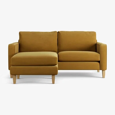 Habitat Habitat Flint Fabric Reversible 3 Seater Corner Sofa - Gold