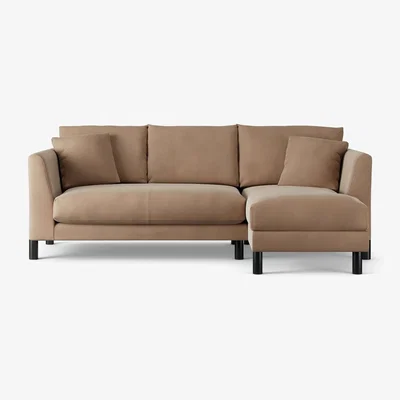 Habitat Habitat Aston Right Hand Corner Sofa - Latte - Black Leg