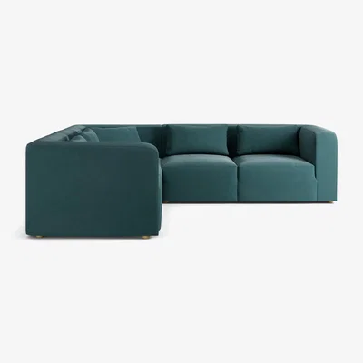 Habitat Habitat Lars Reversible Corner Sofa - Teal - Ash Leg