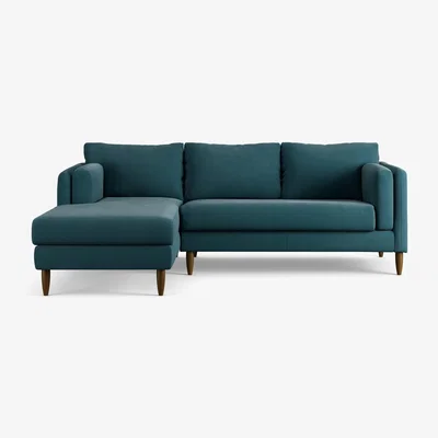 Habitat Habitat Newington Left Hand Corner Sofa - Teal - Dark Leg