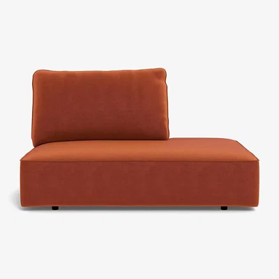 Heal's Heal's Morven Right Hand Facing Open End Unit Velvet Russet Black Feet