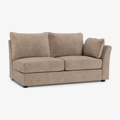 Heal's Heal's Tailor Medium Unit Right Hand Facing Boucle Velvet Rocky Natural Beech Feet