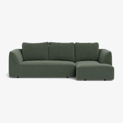 Heal's Heal's Morven Right Hand Facing Chaise Sofa Smart Cotton Linen Indigo