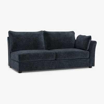 Heal's Heal's Tailor Large Unit Right Hand Facing Boucle Velvet Space Black Beech Feet