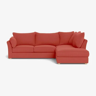 Heal's Heal's Tailor Right Hand Facing Corner Sofa Linen Grenadine Natural Feet