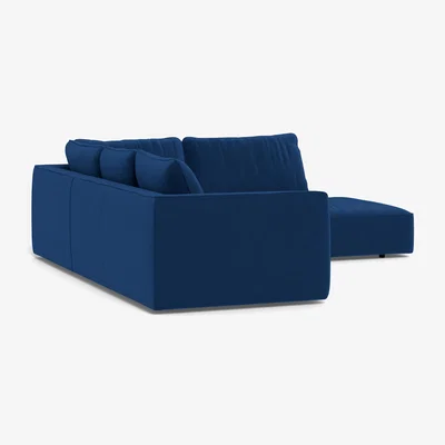 Heal's Heal's Morven Right Hand Facing Large Corner Sofa Velvet Petrol