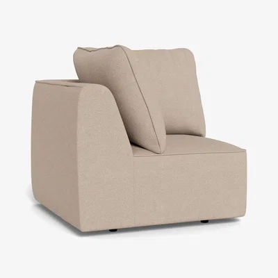 Heal's Heal's Morven Corner Unit Boucle Tweed Pearl Black Feet