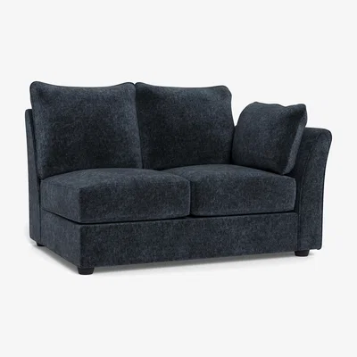Heal's Heal's Tailor Double Unit Right Hand Facing Boucle Velvet Space Black Beech Feet