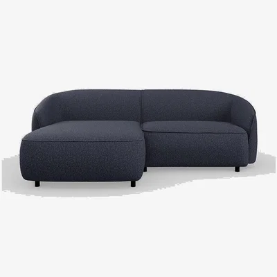 Heal's Heal's Aurelie Left Hand Facing Chaise Sofa Boucle Indigo