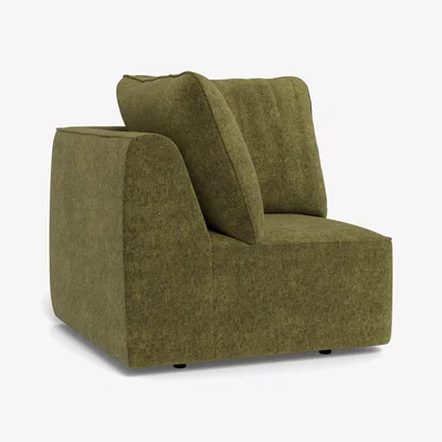 Heal's Heal's Morven Corner Unit Boucle Velvet Wilder Black Feet