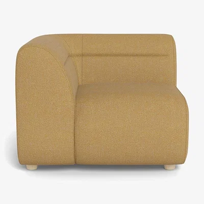 Heal's Heal's Lilli Corner Unit Left Module Boucle Tweed Citrine Natural Beech Feet