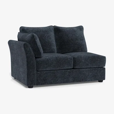 Heal's Heal's Tailor Double Unit Left Hand Facing Boucle Velvet Space Natural Beech Feet