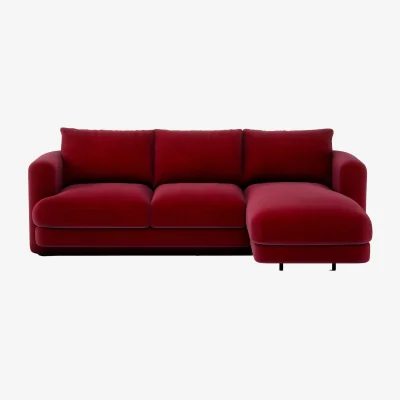 Heal's Heal's Rafi Right Hand Facing Chaise Sofa Loop Twill Midnight