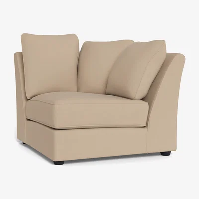 Heal's Heal's Tailor Corner Unit Right Hand Facing Capelo Linen-Cotton Bamboo Natural Beech Feet