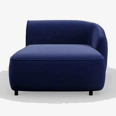 Heal's Heal's Aurelie Chaise Module RHF Smart Luxe Velvet Midnight