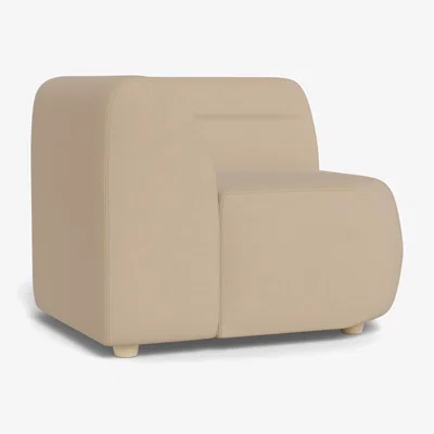 Heal's Heal's Lilli Connecting Corner Unit Capelo Linen-Cotton Bamboo Natural Beech Feet