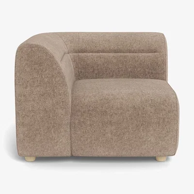 Heal's Heal's Lilli Corner Unit Left Module Boucle Velvet Rocky Natural Beech Feet