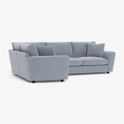 Heal's Heal's Snooze Left Hand Facing Corner Sofa Boucle  Steel Black Feet