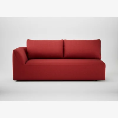 Heal's Heal's Morven Left Hand Facing 3 Seater Unit Melton Wool Red Oxide